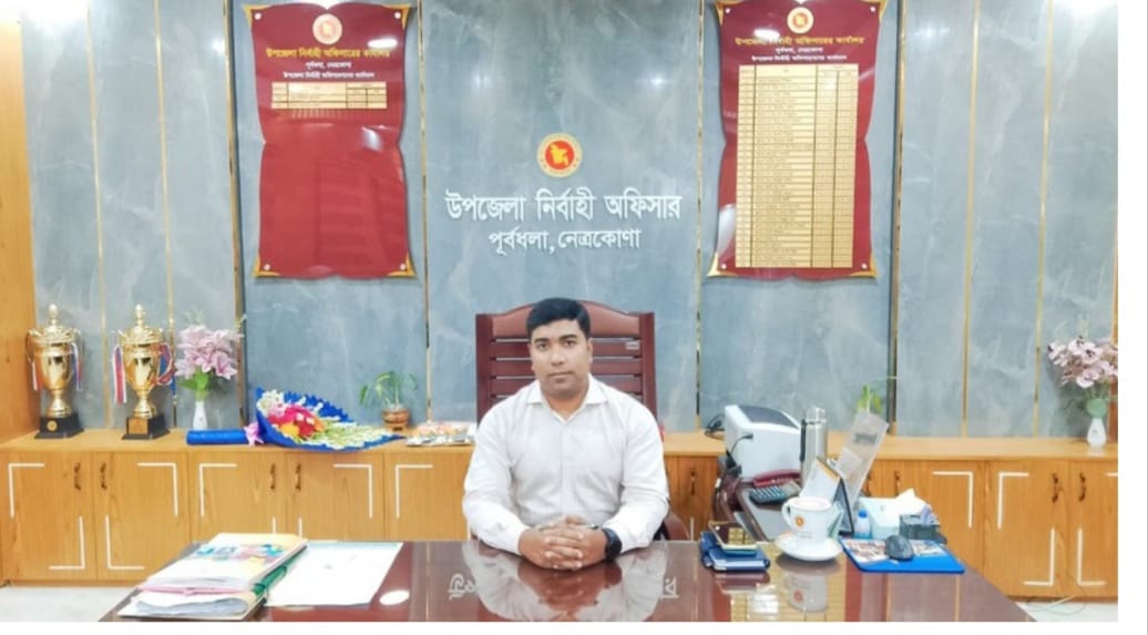 পূর্বধলায় নবাগত ইউএনও হিসাবে যোগদান করেছেন আনিছুর রহমান খান