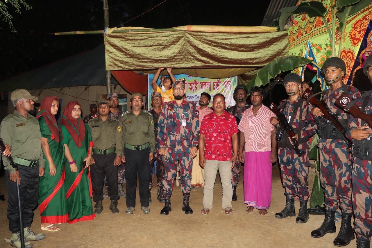 পানছড়ি উপজেলায় দুর্গোৎসবের নিরাপত্তায় ৩ বিজিবির অটল অবস্থান,