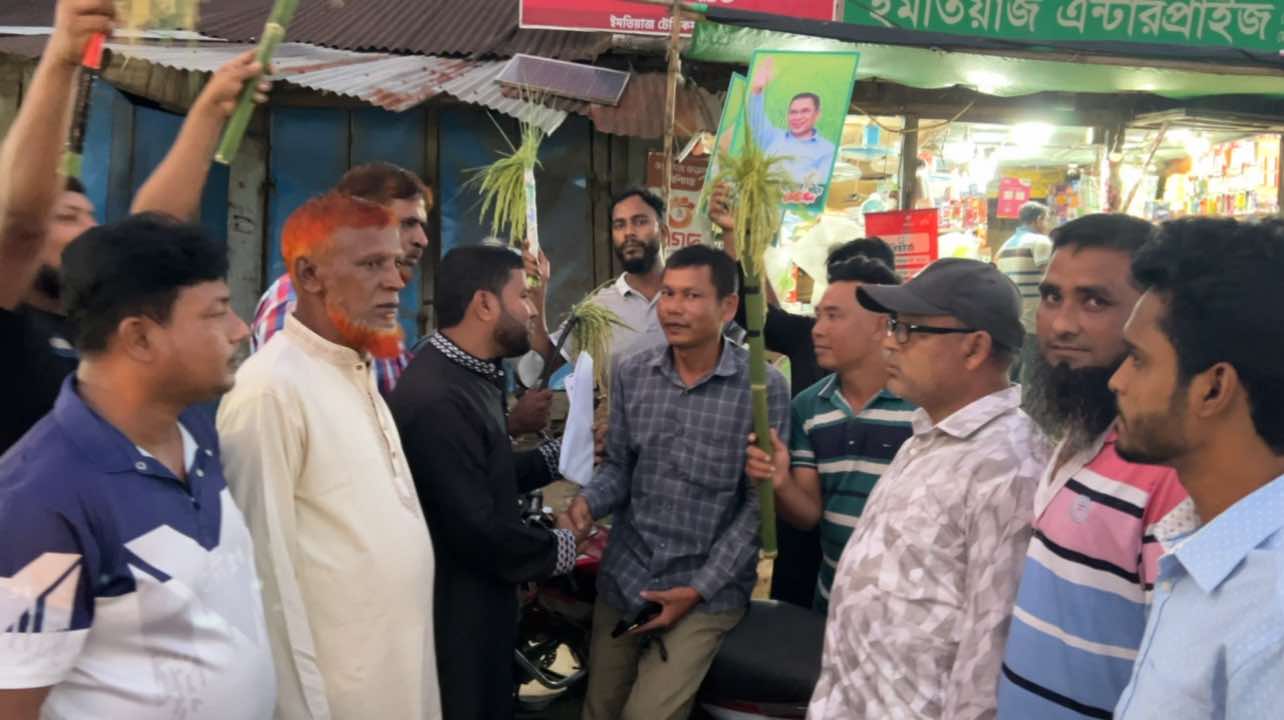 গুইমারায় উপজেলা বিএনপির গণসংযোগ
