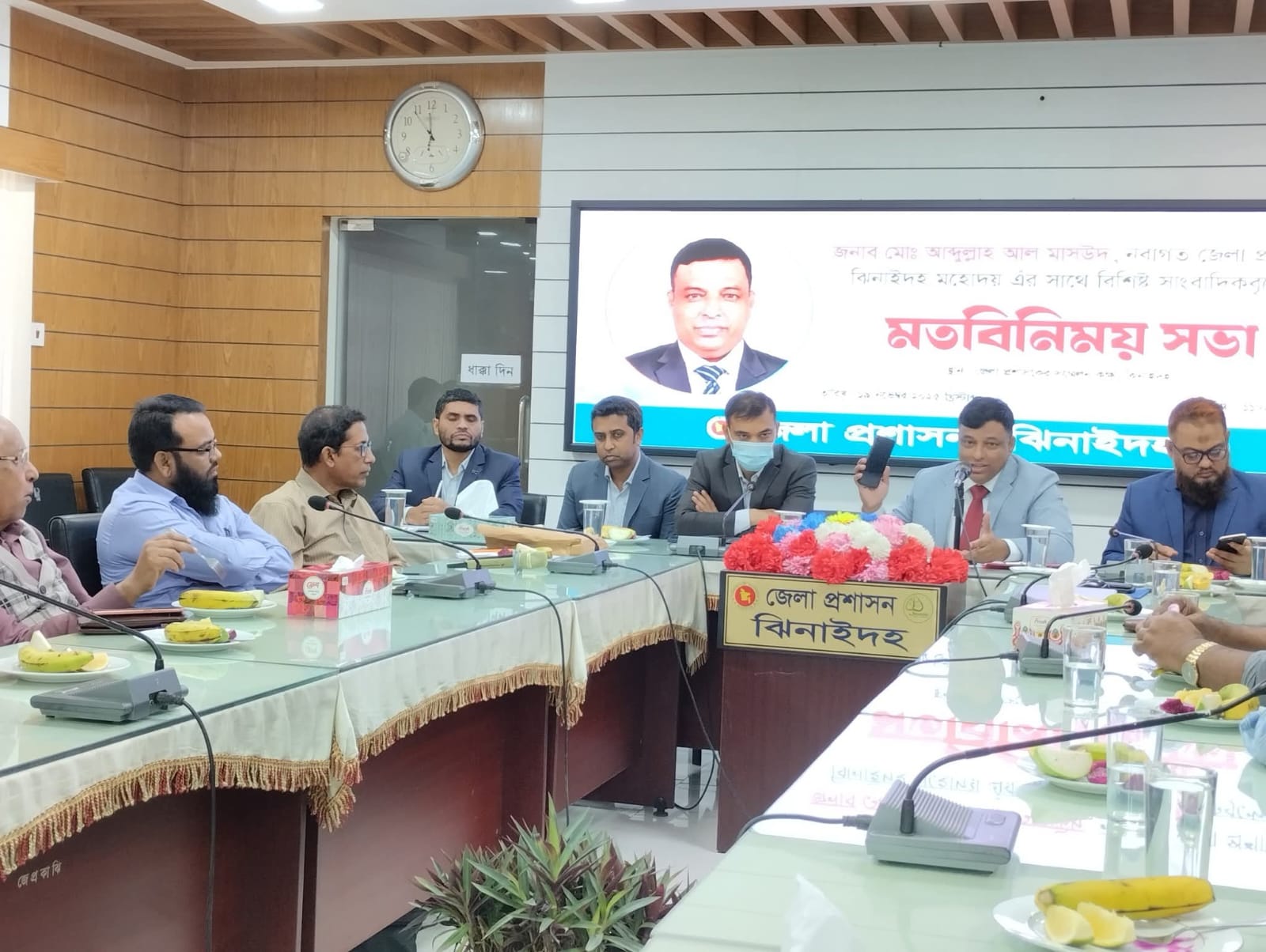 ঝিনাইদহে নবাগত জেলা প্রশাসকের সাথে সাংবাদিকদের মতবিনিময় সভা অনুষ্ঠিত,,
