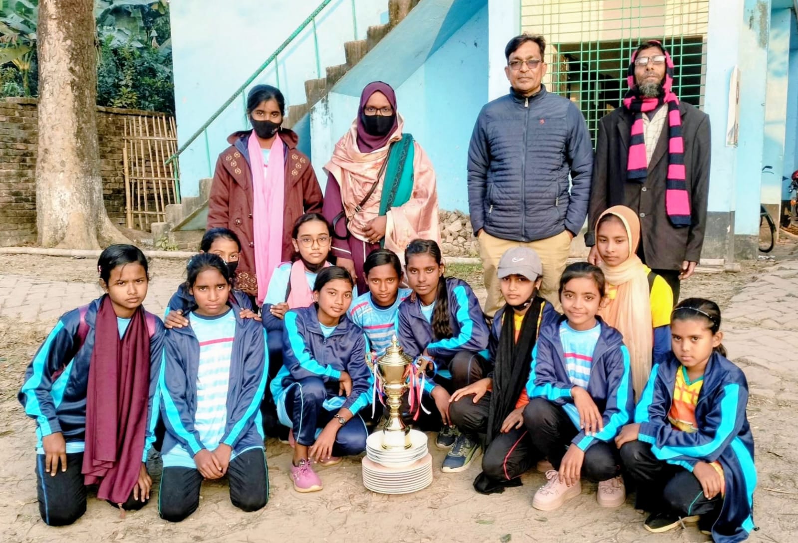 হরিণাকুণ্ডুতে শীতকালীন ক্রীড়া প্রতিযোগিতায় ধুলিয়া আদর্শ মাধ্যমিক বিদ্যালয়ের অভাবনীয় সাফল্য,,